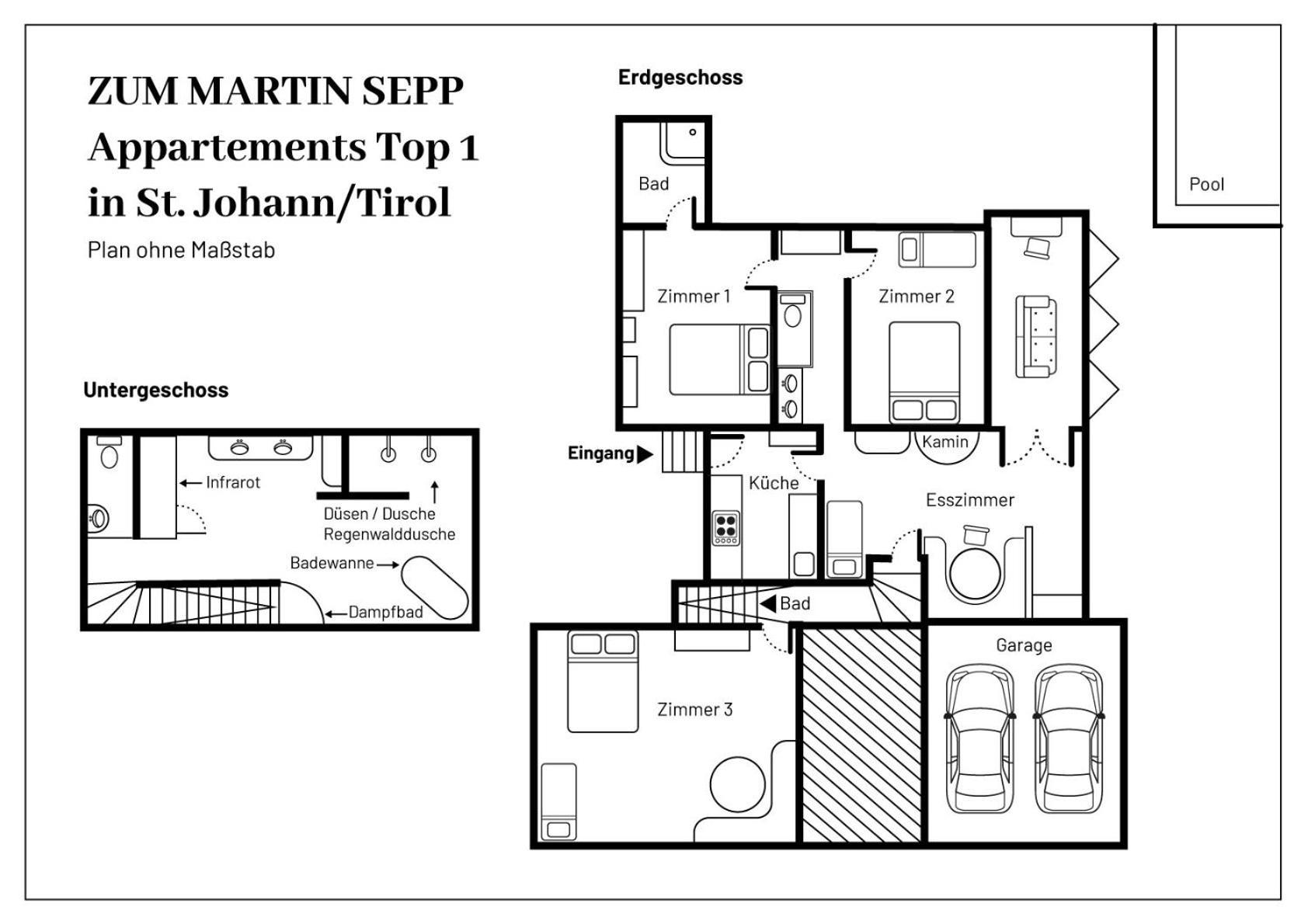 Zum Martin Sepp Appartements Im Martinshof Sankt Johann in Tirol Luaran gambar