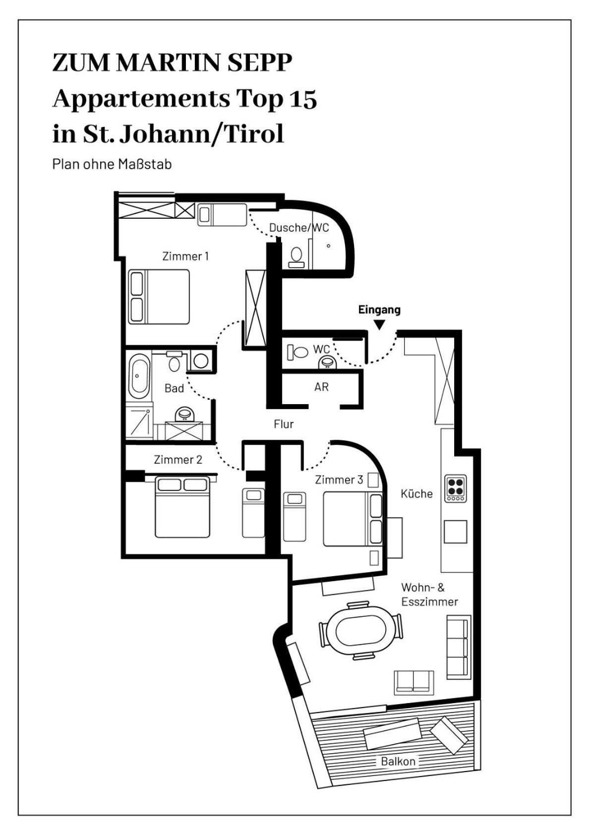 Zum Martin Sepp Appartements Im Martinshof Sankt Johann in Tirol Luaran gambar